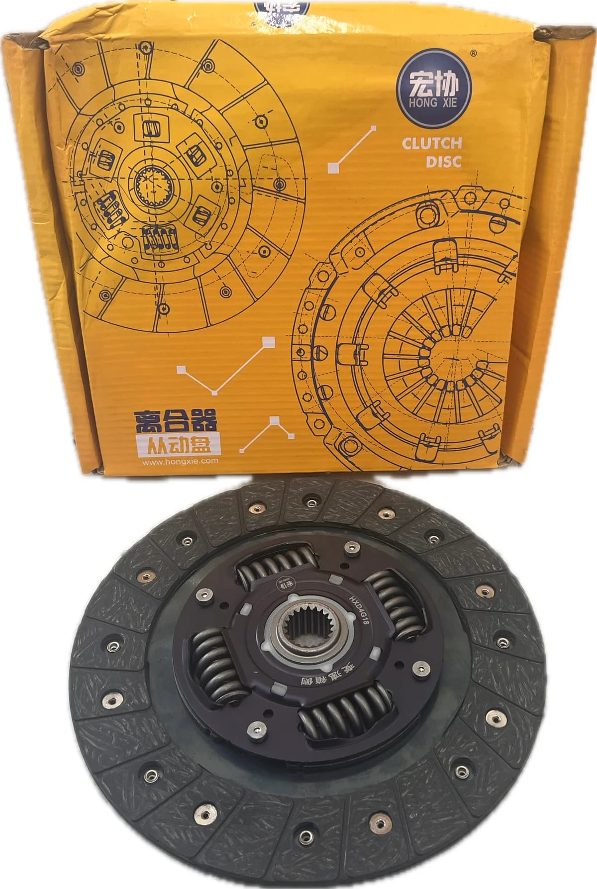 کیت کلاچ لیفان (دیسک و صفحه و بلبرینگ) لیفان 620 حجم 1800cc بوش بزرگ برند هانژی برند HONG XIE شماره فنی  - تصویر 1